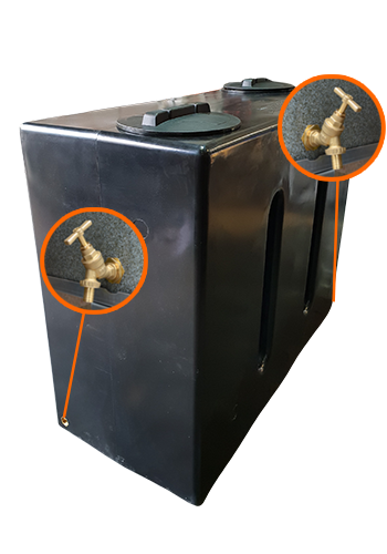 1000 Litre Potable Water Tank - V1 - Double Outlet