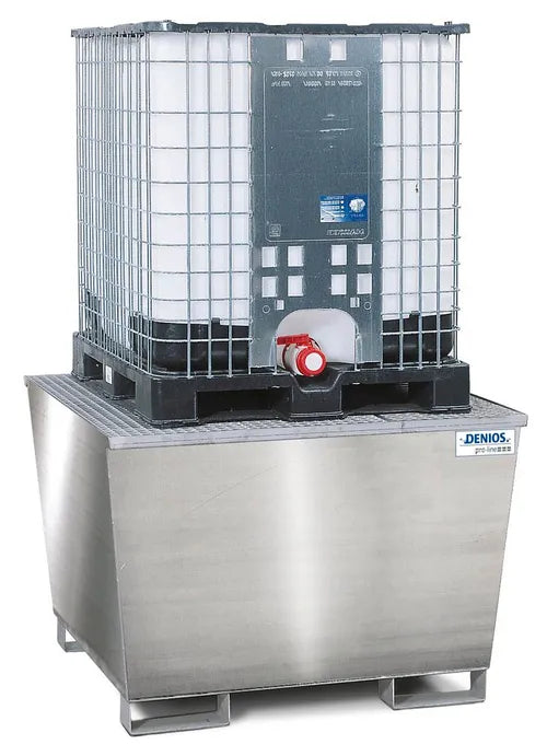 Stainless Steel IBC Bund with Steel Grid