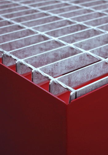 Steel Single IBC Bund - Red