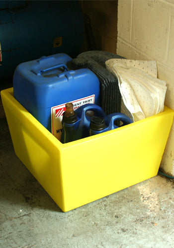 Mini Bund Chemical Storage Container - Yellow