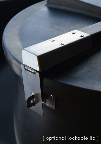 13,000 Litre Cylindrical Potable Water Tank - Black - WRAS Approved