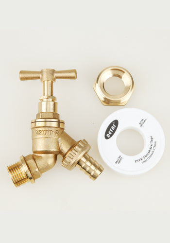 100 Litre Wall Mounted Water Butt with Tap & Diverter - Millstone