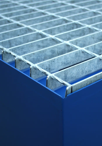 Steel Single IBC Bund - Blue