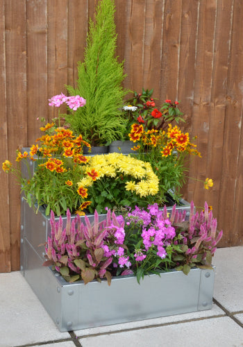 The Three Tier Raised Bed / Galvanised Planter