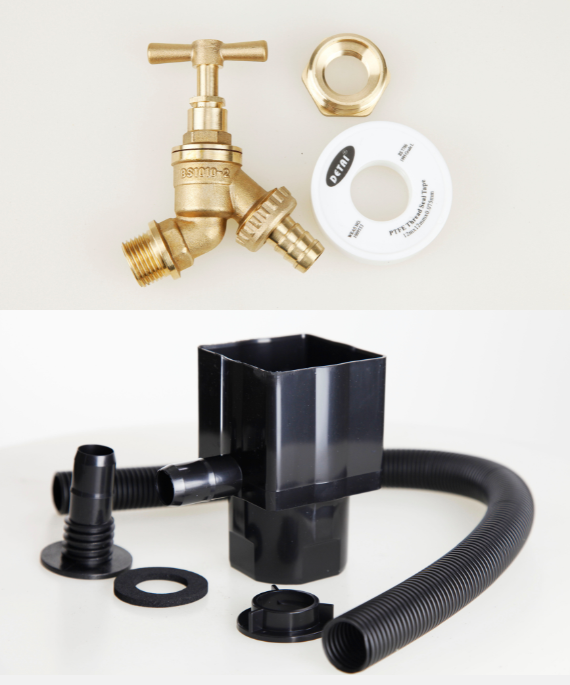 1'' Brass Tap Kit & Standard Downpipe Diverter